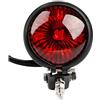 JUJIAN Rosso 12V LED Nero Regolabile Cafe Style Posteriore Motocicletta Freno Posteriore Posteriore per Chopper