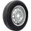 UNITRAILER Ruota per Rimorchio Leggero 155/70 R13 con Cerchio in Acciaio 4x100 ET30 Stabile e Sicura, Pneumatico Estivo LINGLONG R701 e Cerchione UNITRAILER per Trasporto Merci