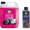 HappyCar Kit Turafalle 250 ml + Liquido Radiatore Rosso -10°C/+105°C 5L - Sigillante Perdite Acqua e Refrigerante Antigelo Antiebollizione per Auto e Moto - Pronto all'Uso