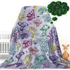 Gdindff Coperta fosforescente a forma di fungo, per bambini e adulti, morbida, colorata, luminosa, a forma di fungo, per divano, soggiorno, letto, regalo di compleanno