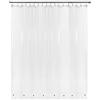 Barossa Design Tenda da doccia extra larga 274,3 x 182,9 cm con 8 magneti - impermeabile PEVA intorno alla tenda da doccia per bagno, senza PVC, occhielli in metallo, trasparente, 108 x 72 cm