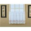 Today's Curtain, Ripiano in organza macramè vintage, 61 cm, bianco/rosa, 147,3 x 61 cm (larghezza x lunghezza)