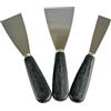 RACEL Set di 3 spatole - Spatola per pittore, stucco e spatola universale in acciaio inox - 30 mm, 50 mm e 70 mm - Attrezzo per pittura, levigatura, raschiatura e spatola