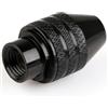 Septoolshop Mandrino a 3 ganasce M8 da 0,75 mm per smerigliatrice elettrica 0,3-3,2 mm Apertura ganascia in lega rivestita di ossido nero mandrino senza chiave con manico zigrinato