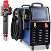 Ovsuqu Macchina pulitrice laser a fibra 1500W/2000W raffreddata ad aria, doppia oscillazione, testa della pistola con schermo tattile, lenti di messa a fuoco F500/F800 (2000W)