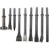 Generic Martelli Hot Pneumatic Chisel Air Hammer Sander Bit Set 9 pezzi