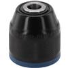 Septoolshop Mandrino a cricchetto autobloccante da 10 mm, struttura in metallo resistente, filettatura 3/8-24UNF per trapani manuali e trapani elettrici, gamma di serraggio da 0,8-10 mm (blu)