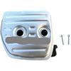 UYTGFO Adatto for MS251 Silenziatore e vite MS231 MS251C e altre motoseghe Silenziatore di scarico in metallo Scudo termico Doppie porte 1143 140 0651