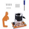 HomeVortex Staffa base router per decespugliatori con scala integrata e diametro interno 65 mm compatibilità per armadi