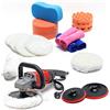Wiltec Set lucidatrice con 21 pezzi 1200W 3000 giri/min Lucidatrice levigatrice 6 livelli