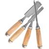 GLEAVI Set 4pezzi Scalpelli per Legno con Impugnatura in Legno e Fodero in Ghisa con Taglio di Precisione per Lavori di Falegnameria e Ristrutturazione