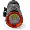 NEDIS Torcia LED - Funzionamento a batteria - 3.7 V DC - 20 W - Litio incorporato - Batterie incluse - Ricaricabile - Flusso luminoso nominale: 2000 lm - Range luce: 180 m - Angolo proiezione: 10°