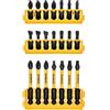 DEWALT BYTC Flex Torq Set #2 Phillips/#8 Slotted Set Shank Screwdriver Bit Set Screwdriver (21-Piece) (DWABYTFT-21)