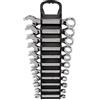 TEKTON Stubby Combination Wrench Set with Holder, 11-Piece (1/4-3/4 in.) | WCB92401