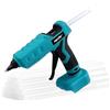 Eastyle Pistola per colla a caldo senza fili da 100 W per batteria Makita da 18 V (batteria non inclusa) Pistola per colla elettrica ad alta temperatura con 20 bastoncini di colla a grandezza naturale per
