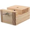 Angoily Mini Morsa da Banco in Legno Supporto per Incisione di Sigilli in Pietra e Lavorazione del Legno Base Rotante Stabile Utensile Artigianale Portatile per Fai da Te