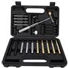 Adfaga Set di punzoni professionali da 21 pezzi Kit di punzoni per fori rotondi resistenti con per la lavorazione dei metalli Lavorazione del legno e riparazioni meccaniche Strume