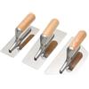 Oladfiop Set di 3 spatole in acciaio inox lucido per intonaco veneziano