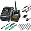 YuqiaoTime FNIRSI DWS-200 200W Potenza ripagata Riscaldamento Saldatore Staion C210 C245 Maniglia Saldatura Elettronica Saldatura Stazione di Rilavorazione DWS-200 Set Completo