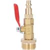 Tbest Adattatore Rapido per l'inverno, Adattatore per Scarico Invernale in Ottone 1 Connettore Maschio 4 Pollici Parti Connettori 3 Giunti GHT per Irrigazione Giardino per Yacht