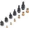 Felicafie Set di 6 testine di ricambio per rivetti manuali M3-M10, accessori per rivettatrice manuale adatti per assemblaggio industriale ed elettromeccanico