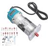 Fafeicy Strumento per Router a Corda 6,5amp a Corda - Trimmer in Legno Compatto 30000 Giri/Min per la Lavorazione del Legno, Fai - -te e Bordi Dell'armadio (Spina europea)