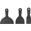 SENRISE Set di 3 raschietti per stucco, in plastica flessibile da 6,2 / 10,2 / 15,2 cm, strumenti per riempimento, raschietti per pittura fai da te, per rattoppare, decalcomanie, carta da parati, pittura auto