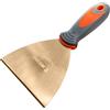 WEDO Coltello da stucco senza scintille con lama dritta e manico confortevole, coltello da stucco di sicurezza senza scintille, durevole, rame al berillio, non magnetico,BAM e FM, 150 * 203mm
