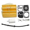 DORFEY Adatto for H-u-s-q=v-a-r-n-a 445 445E 450 450E Filtro aria carburante Motosega Sostituisci pezzo di ricambio Kit di riparazione e ricostruzione del carburatore