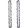 RICODA 1/2/3/4/6 Pezzi Motosega da 14 pollici 50 Maglie di azionamento 25 Taglierina 3/8quot; LP .050quot; Catene in acciaio Parte di ricambio per catena per taglio di legno con sega, 2 frese da 50 DL 25
