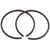 GTWSQQ 2 fasce elastiche for pistone, diametro 44 mm, spessore 48 mm, anello 2,0 mm, adatte for decespugliatore, motosega, trivella, soffiatore, motore elettrico.(48mm x 2.0mm)
