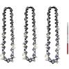 NnYuaUil Accessori for parti di attrezzi da giardino Lama for sega a catena da 4 pollici 28 maglie for motosega elettrica al litio con guida a barra Taglio di rami di legno di ricambio