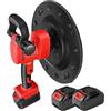 GZGHRZQS 1680w Cazzuola per Pavimenti, Levigatrice e Lucidatrice Senza fili per cCalcestruzzo e Cemento, Levigatrice per Muro a Secco con Malta Cementizia, 2 Batterie