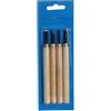 SITBXO Kit di scultura su legno 3-12pcs Set Di Utensili Manuali For Scalpello For Intaglio Del Legno Intaglio Dettagliato Di Base Falegnami Sgorbie Strumenti(4pcs)