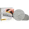 Mirka Carta vetrata Iridium Premium Ø 6 Inch Hook & Loop, grana 220, 50 pz/per levigatura di vernice, stucco, primer, legno, acciaio, materiali minerali, plastica.