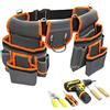 Generic Cintura porta attrezzi da falegname, staccabile con 2 tasche magnetiche, cintura per attrezzi professionale da uomo con 18 tasche, per falegnameria, idraulica, costruzione, inquadratura, tetto