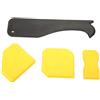 LIYJTK KIT DI ATTREZZI PER SIGILLANTE, RIMUOVI SIGILLANTE IN SILICONE, PALA, RASCHIETTO PER SIGILLANTE IN VETROCEMENTO, DESIGN PRATICO PROFESSIONALE (Gialla)