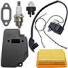 UYTGFO Misura for Stihl Fs120 Fs200 Fs250 Motore W/Filtro Aria Candela Primer Lampadina Guarnizione Silenziatore di Scarico Accensione Cokil Kit