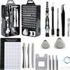 YIKANGHENG Set di cacciaviti di precisione 122 in 1, in acciaio al cromo vanadio, kit professionale di riparazione per computer, orologio, fotocamera, telefono cellulare, laptop, occhiali, elettronica, ecc. (122