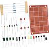 PartyKindom Kit Saldatura Per Principianti Scheda Formazione Plug Varietà Componenti Saldatura Materiali Plastici Per e Circuiti Stampati e Esercitazioni