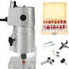 MAXWXB Router di Legno Elettrico, utensile Compatto per fresare Il Legno, fresatrice palmare per Legno, Set di Giunzione per la Lavorazione del Legno per scanalatura, Taglio, Intaglio, 800 W, 30000 Giri/min