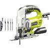 RYOBI Seghetto alternativo a pendolo RYOBI 600W 85mm legno - set di 5 lame RJS-850KA5