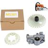GTWSQQ Pompa olio Ingranaggio a vite senza fine Oliatore Ruota cilindrica adatta for ST = IHL 038 042 048 MS380 MS381 for MAGNUM MS 380 381 Motosega 11196403200(1 Set)