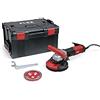 Flex Smerigliatrice (smerigliatrice con piastra abrasiva, cappa di aspirazione, ecc., LDE 16-8 125 R, Kit TurboJet II - 504.963, rosso e nero