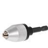 Generic Mini portatile 0,3-6,5 mm smerigliatrice elettrica a cambio rapido mandrino per trapano con gambo esagonale da 6,35 mm da 1/4 di pollice universale convertitore cacciavite adattatore per avvitatore a