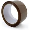 IMBALLAGGI 2000 - Nastro Adesivo Pacchi Marrone in Polipropilene 36Pz 5cm x 66Mt x 76mm, Nastro Adesivo Colorato Resistente a Strappo Silenzioso, Nastro Imballaggio per Spedizioni Scatoloni Trasloco