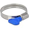 Delock Fascetta per tubo flessibile con dado alare 32-50 mm, confezione da 10, colore: blu