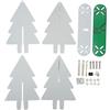 DriKou Kit electrónico de árbol de Navidad, kit de montaje electrónico de árbol de Navidad 3D, luz LED degradada, kit de montaje electrónico para práctica de soldadura, (DriKou3BkjCBcD-12)