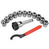 ANKROYU Set di mandrini portapinze di precisione MT3 ER32 con 11 pezzi di pinze per frese per tornio e fresatrici CNC, struttura in acciaio legato durevole