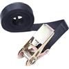 HLHLH Cinghia di fissaggio a cricchetto da 10 m, resistente all'usura, regolabile, portatile, for il trasporto carichi, auto e moto(Black)